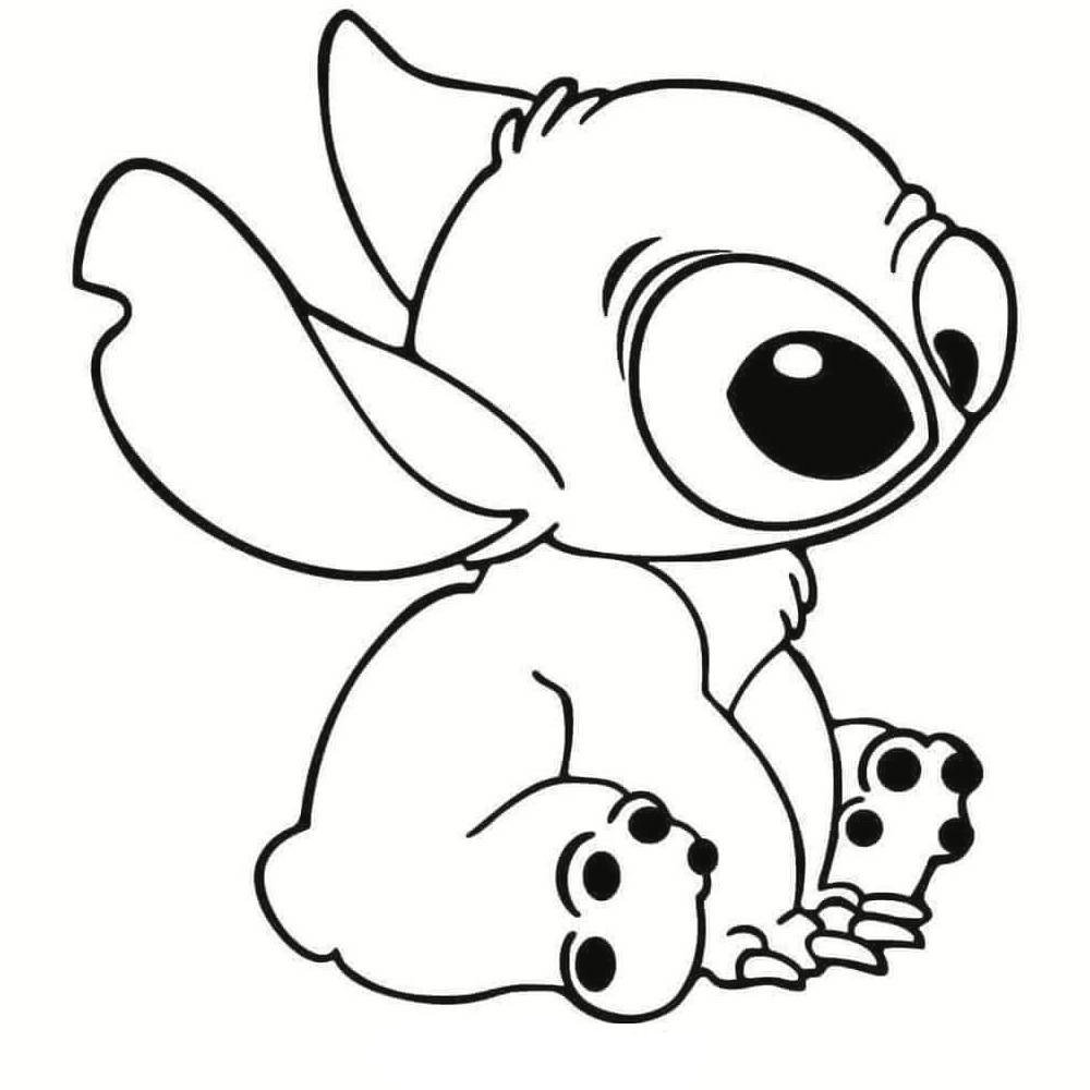angel and stitch coloring pages
