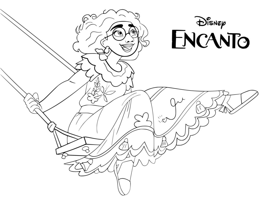 Mirabel Madrigal Encanto Coloring Page for Kids - Free Encanto Printable  Coloring Pages Online …
