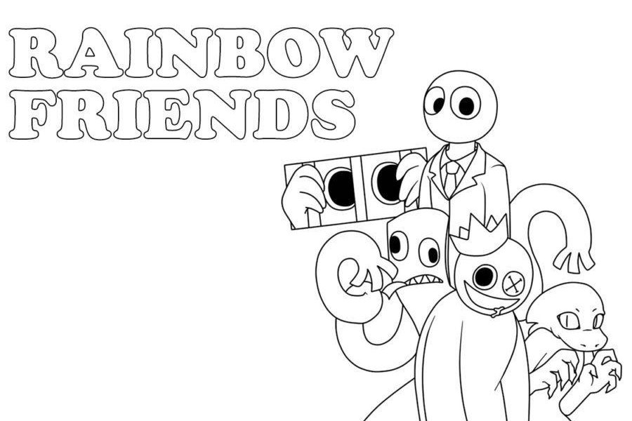 Rainbow Friends Blue Coloring Pages , Drawing And Coloring Roblox