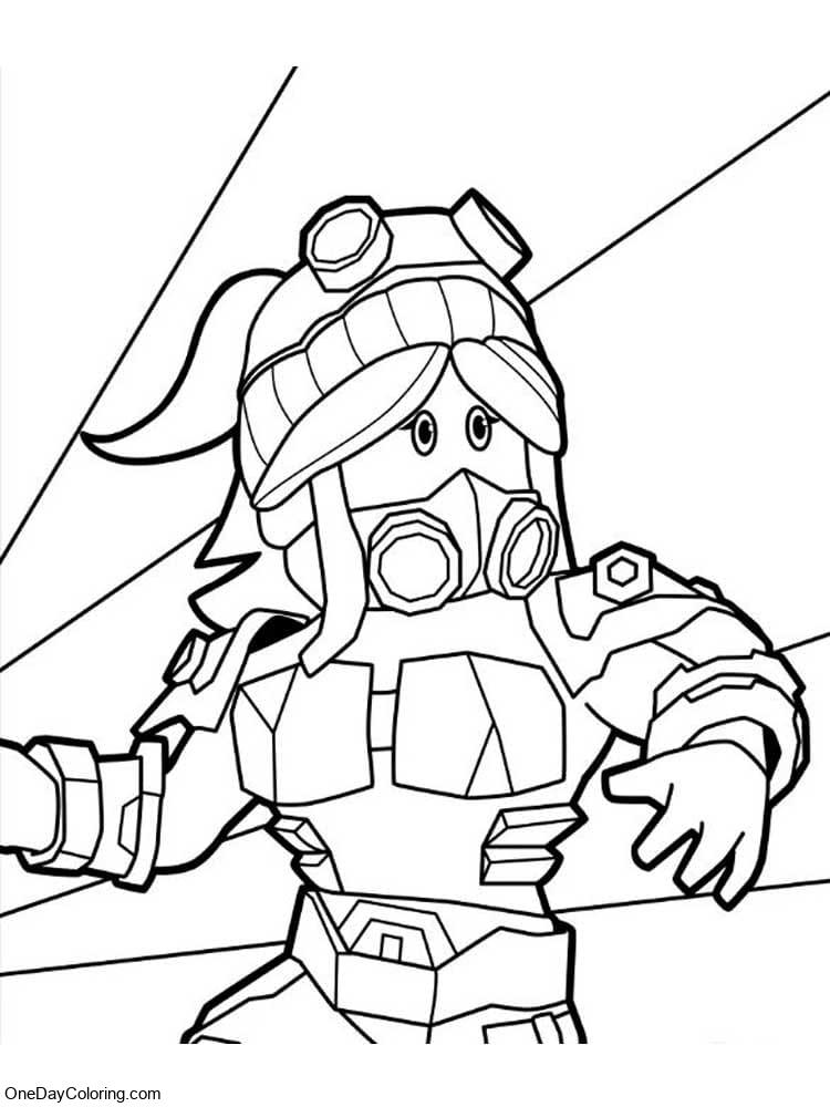 Roblox Girl Coloring Page (Beautiful Drawing)