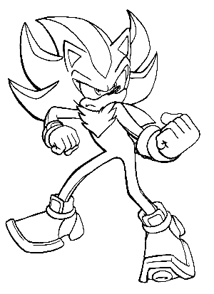 23+ Sonic X Shadow Coloring Pages