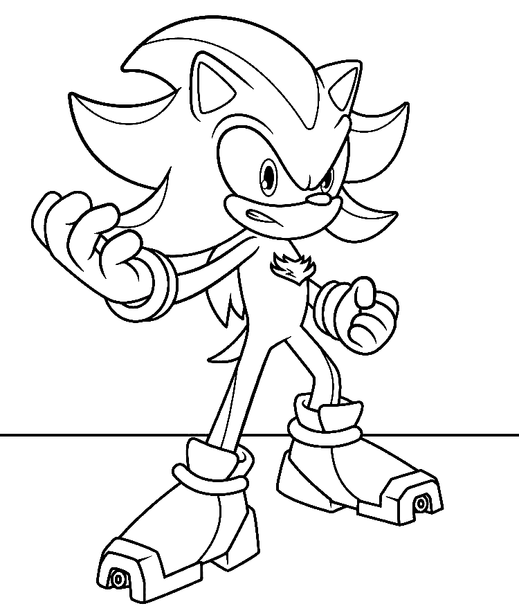 Shadow The Hedgehog Coloring Pages (Updated 2023)